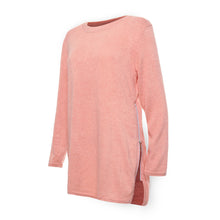 Solid Double Slit Zipper Dress Pink Full Sleeve Kniting O-Neck Mini Dress Khaki Women 2016 Autumn Casual Loose New Fashion Dress
