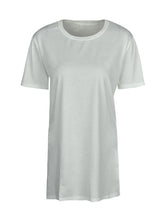 Solid O-Neck White Blouse Black Short Sleeve Double Slit Split Women Blouses For Summer Fall Ladies 2016 Casual Loose Tops