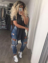 Solid O-Neck White Blouse Black Short Sleeve Double Slit Split Women Blouses For Summer Fall Ladies 2016 Casual Loose Tops