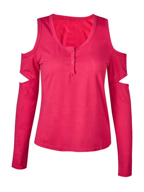 Solid Strapless Full Sleeve Button Slim V-Neck Ruched Pink Blouse Sexy New Women Fall Fashion Blouse Autumn 2017 New Arrival Top