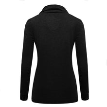 Solid Turtleneck Black Button Full Sleeve Pockets Pullover Slim Sweater Women 2016 Skinny Red Autumn Women New Fashion Sweaters