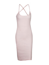 Spaghetti Strap High Split On Side Bodycon Sexy Dress Black Pink Solid Color Summer Dress 2017 Ladies Clothing