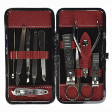 Stainless Steel Manicure Pedicure Ear pick Nail-Clippers Set 10 in 1 10 items Professional Manicure Kit in the Case Anne