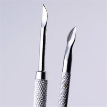 Stainless Steel Nail Cuticle Spoon Pusher Remover Cutter Nipper Clipper Set Perfect for nail decoration fresh 2017 Anne