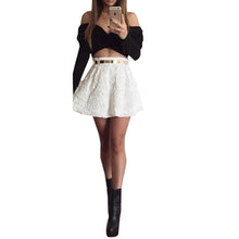 Strapless Summer Dress 2015 White Short Women Dress Vestidos Femininos Black Dress Two Pieces Set Vestidos De Festa Long Sleeve
