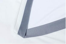 Striped Black V-Neck Shirt Half Sleeve White Button 3XL Plus Size Blouse 2016 New Casual Women Shirt New Summer Fall Women top