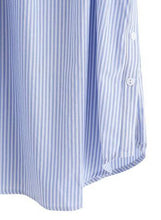 Striped One Shoulder Front Bowknot Shirt Dress Half Sleeve Button Summer Fashion Causal Knee Length Big Bow 2016 New Arrival