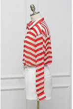 Striped Red Women Blouses Blusa Roupas Femininas Ladies Women Chiffon Blouse Long Sleeve Loose Camisas Blusa Blusas Femininas