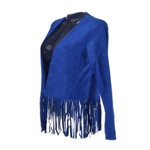 Suede Short Kimono Cardigan Hippie Boho Crop top Tassel Fringe Kimono Women Long Sleeve Blouse Autumn Blouse Fashion Ladies Tops