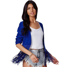 Suede Short Kimono Cardigan Hippie Boho Crop top Tassel Fringe Kimono Women Long Sleeve Blouse Autumn Blouse Fashion Ladies Tops