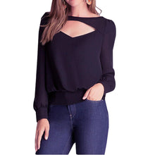 Summer Black Women Blouses Shirt Women Tops Cut Out Chiffon Blouse Women Blusa Feminina Blusas Camisas Femininas 2015 Ropa Mujer