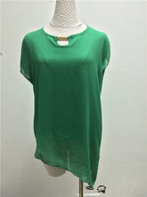 Summer Green Black Ladies Chiffon Tops Ruffle Women Blouses Oversize High Low Shirt Women Tops Blusas Femininas 2015 Blusa