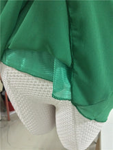Summer Green Black Ladies Chiffon Tops Ruffle Women Blouses Oversize High Low Shirt Women Tops Blusas Femininas 2015 Blusa