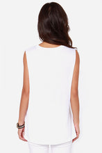 Summer Letter White Tank Top Tops Camisetas Y Tops Fitness Women Ropa Mujer Plus Size T Shirt Women Tops 2015 Tee Shirts