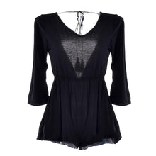 Summer Style Playsuits Jumpsuit Women Femme Romper Bow Rompers Black Tassel Womens Jumpsuit Overalls Bodysuit