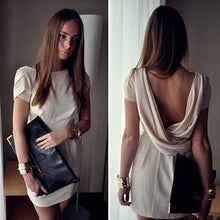 Summer Style Summer Dress Sexy Petal Sleeve Summer Dress Wrap Back Dresses Draped Women Dress 2015 Vestido Vestidos Femininos