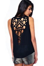 Summer Women Blouse Sleeveless Blusas Plus Size Top Casual Back Hollow Out Womens Tops 2015 Women Clothes Feminina Shirts