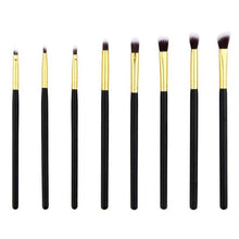 Synthetic Hair & Wood & Aluminum Material 8pcs Pro Eye Brush Set Blending Shadow Eyeliner Smoked Bloom Cosmetic Tools Anne