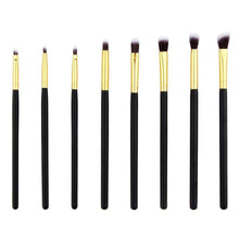 Synthetic Hair & Wood & Aluminum Material 8pcs Pro Eye Brush Set Blending Shadow Eyeliner Smoked Bloom Cosmetic Tools Anne