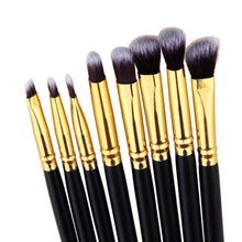 Synthetic Hair & Wood & Aluminum Material 8pcs Pro Eye Brush Set Blending Shadow Eyeliner Smoked Bloom Cosmetic Tools Anne