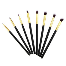 Synthetic Hair & Wood & Aluminum Material 8pcs Pro Eye Brush Set Blending Shadow Eyeliner Smoked Bloom Cosmetic Tools Anne