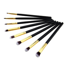 Synthetic Hair & Wood & Aluminum Material 8pcs Pro Eye Brush Set Blending Shadow Eyeliner Smoked Bloom Cosmetic Tools Anne