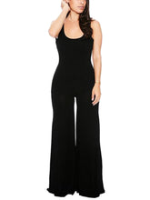 Tank Wide Leg Pants Jumpsuit Flare RomperCasual Open Back Dance Palazzo Pants Jumpsuit Loose Women Outfits Overall