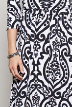 The Milk Silk Tribal Print Three Quarter Sleeve Dress Knee Length V-Neck Slim 2016 Women Autumn Club New Fashion Sexy Dress