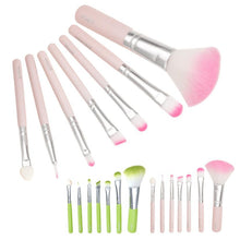 This cosmetic brush is individually handmade Wooden Handle + nylon wool Material 7Pcs Makeup Brush Anne