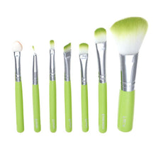 This cosmetic brush is individually handmade Wooden Handle + nylon wool Material 7Pcs Makeup Brush Anne