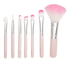 This cosmetic brush is individually handmade Wooden Handle + nylon wool Material 7Pcs Makeup Brush Anne
