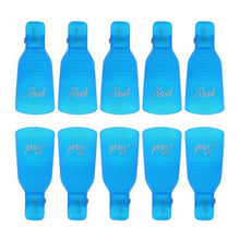 Top Fashion 10PC Plastic Nail Art Soak Off Cap Clip UV Gel Polish Remover Wrap Tool For artificial nail removal.Trim excess nail