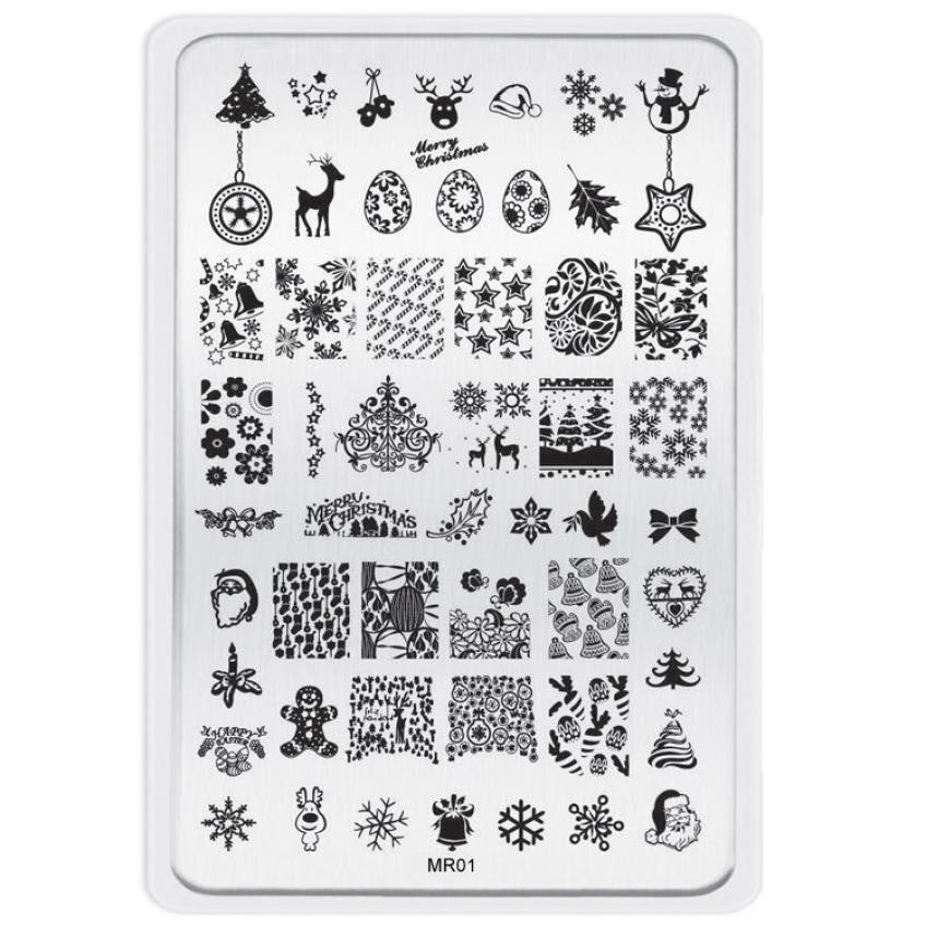 Top Fashion DIY Nail Art Image Stamp Stamping Plates Manicure Template Immediately stamp the image to pick up the design Anne