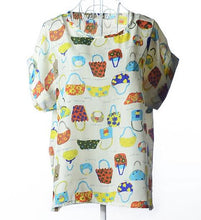 Tropical Chiffon Blouse Shirt Women Blouse Roupas Camisas Femininas Blusas Femininas Women Tops And Blouses 2014 New Fashion