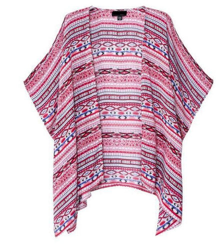 Tropical Printed Kimono Cardigan 2015 Casual Summer Style Blusas Women Blouses Women Tops Blouses Blouse Camisas Femininas