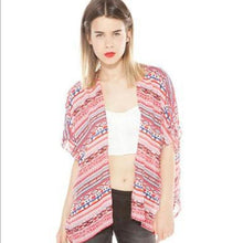 Tropical Printed Kimono Cardigan 2015 Casual Summer Style Blusas Women Blouses Women Tops Blouses Blouse Camisas Femininas