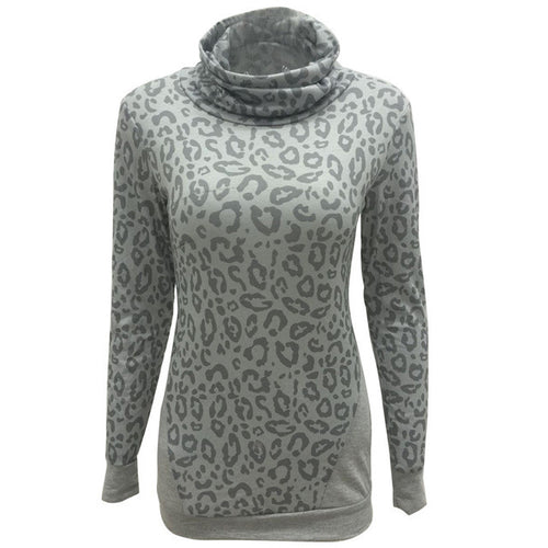 Turtleneck Fashion Print Blouse Full Sleeve Patchwork Slim Women Shirt XXL Women 2016 Hot Skinny Casual Autumn Blouses