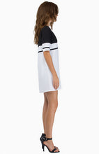 Two-tone Summer Dress Casual Ladies Women Patchwork Straight Sexy Dress Vestido Half Sleeve Shirt Dresses Vestidos 2015