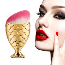 Very popular Fish Scale Makeup Brush Fishtail Bottom Brush Powder Blush Makeup Cosmetic Brushes Tool powder brush Anne