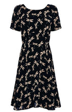 Vintage Casual Women Dress Printed Dragonfly Print Dress Vestidos Casual Summer Dress 2015 Summer Style