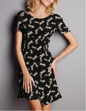 Vintage Casual Women Dress Printed Dragonfly Print Dress Vestidos Casual Summer Dress 2015 Summer Style