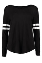 White Black O-Neck Casual Full Length T Shirt Grey Womens Tee For Summer Fall Casual Ladies 2016 Fashion Tops Striped