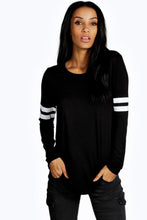 White Black O-Neck Casual Full Length T Shirt Grey Womens Tee For Summer Fall Casual Ladies 2016 Fashion Tops Striped