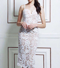 White Crochet Elegant Retro Strap Embroidery Sun Dress Black Sexy V Neck Lace Hollow Out Floral Nude Dress Casual 2016 Sundress