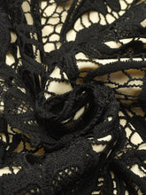 White Crochet Elegant Retro Strap Embroidery Sun Dress Black Sexy V Neck Lace Hollow Out Floral Nude Dress Casual 2016 Sundress
