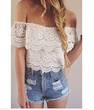 White Lace Blouse Tropical Blusa Blusas Femininas Top Cropped Ladies Top Blouses Women Camisas Femininas Woman Clothes