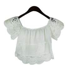 White Lace Blouse Tropical Blusa Blusas Femininas Top Cropped Ladies Top Blouses Women Camisas Femininas Woman Clothes