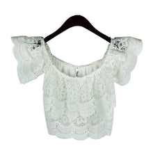 White Lace Blouse Tropical Blusa Blusas Femininas Top Cropped Ladies Top Blouses Women Camisas Femininas Woman Clothes
