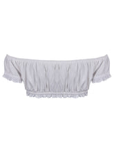 White Lace Bralette Top Off The Shoulder Crop Top Summer Women Blouses Bralet Fashion Ladies Tops 2016 Sexy Blouse