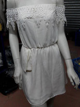 White Lace Dress Women Casual Slash Neck Mini Summer Dress 2015 Summer Beach Dresses Women Clothing Vestidos Femininos